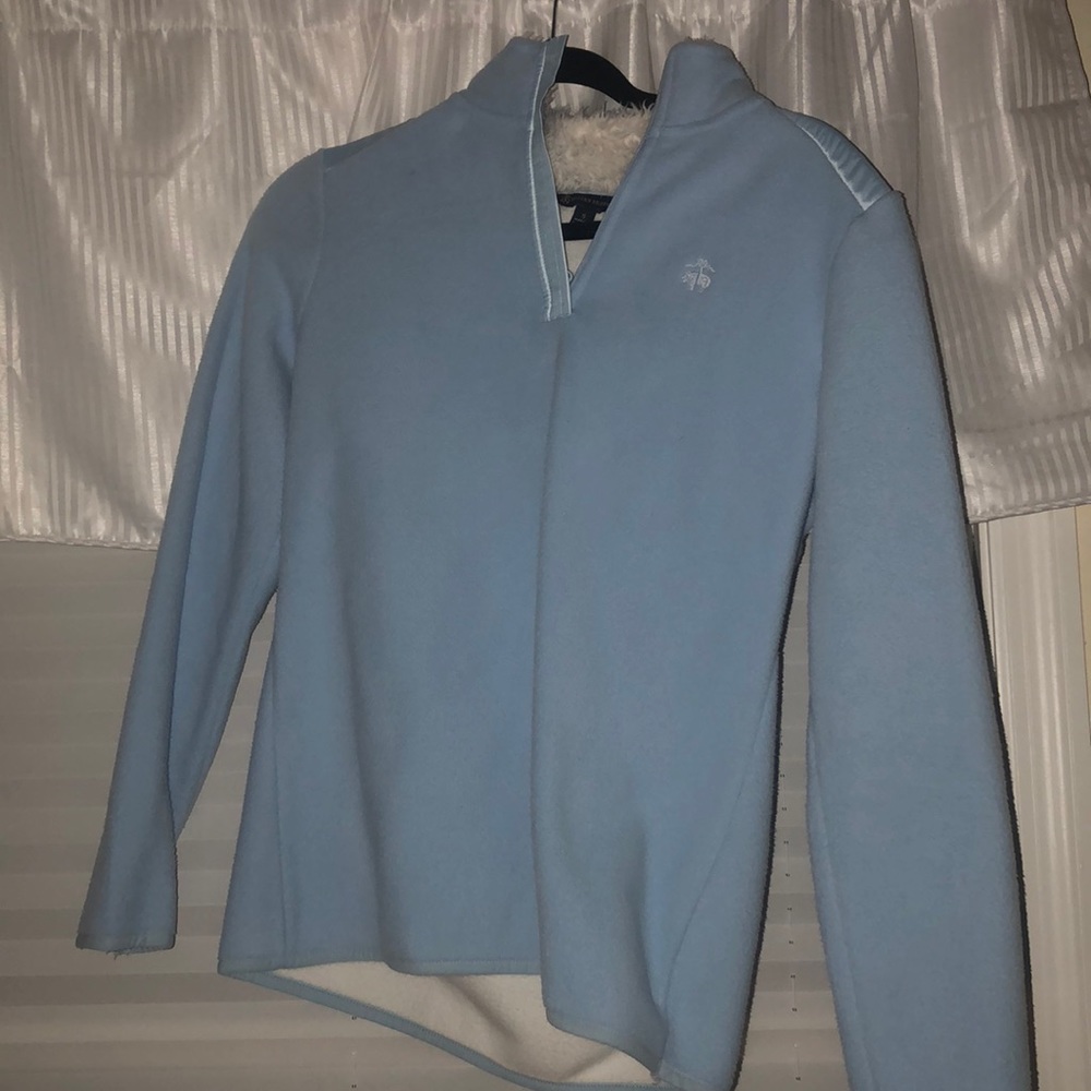 Blue sweatshirt quarter zip